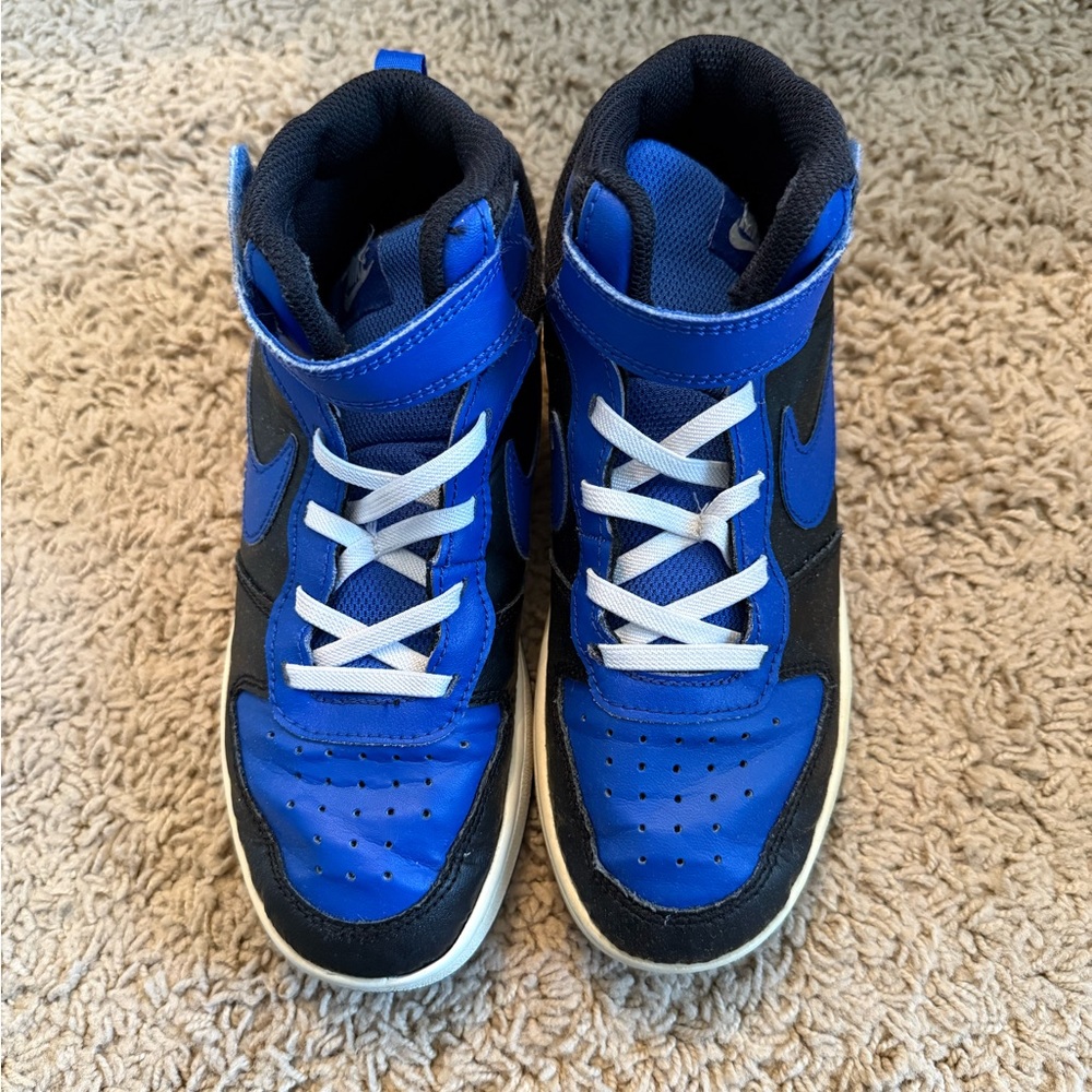 Nike Kids Court Borough Mid 2 TD 'Black Game Royal'